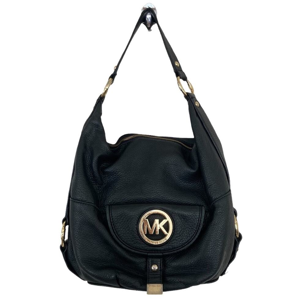 Michael Kors Black Leather Shoulder Bag